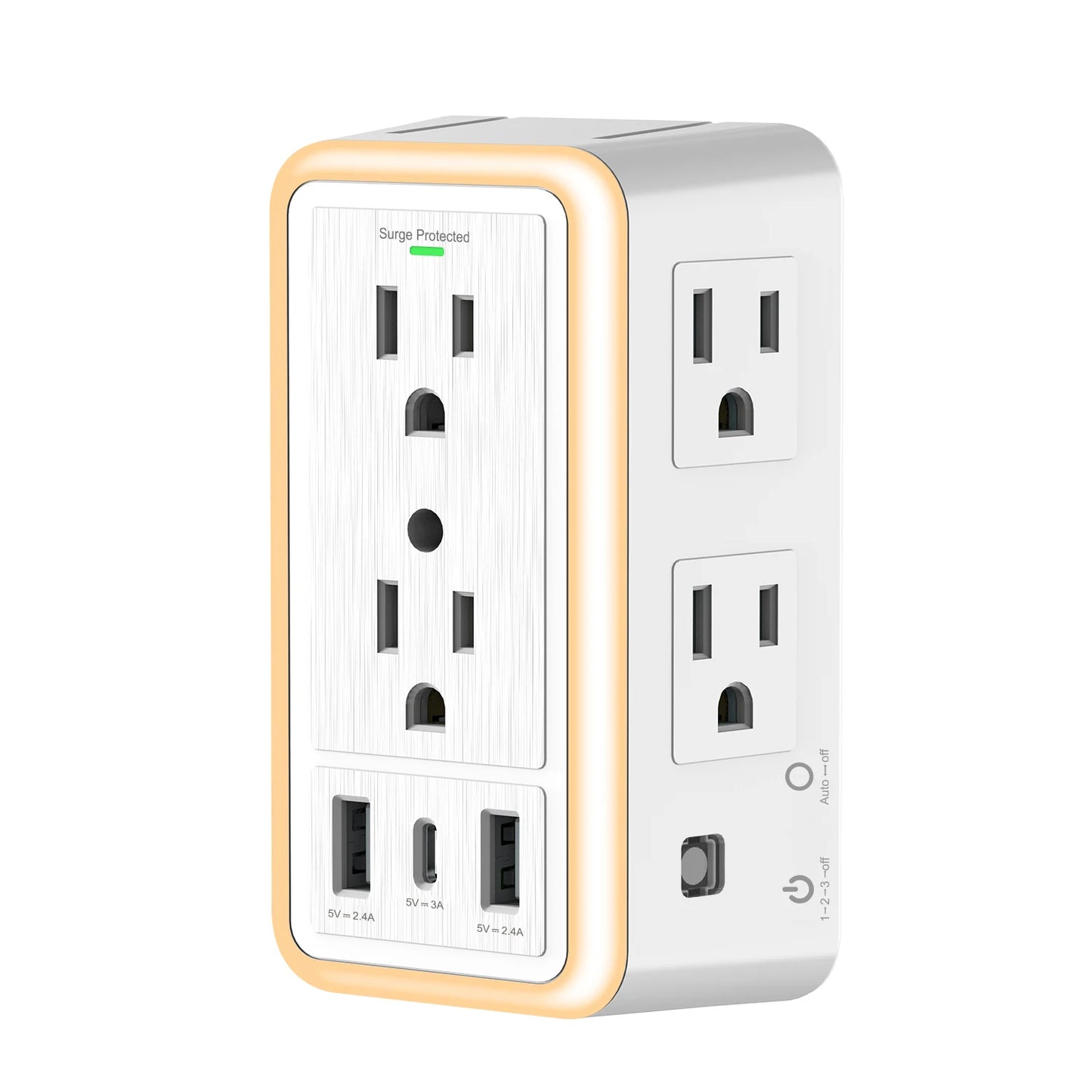 Safe Connect: Surge Protector Outlet Hub