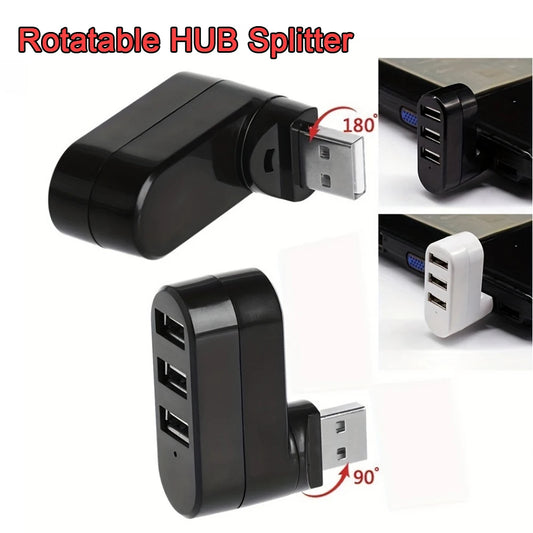 Connect Easy: 4-in-1 Rotatable USB Hub