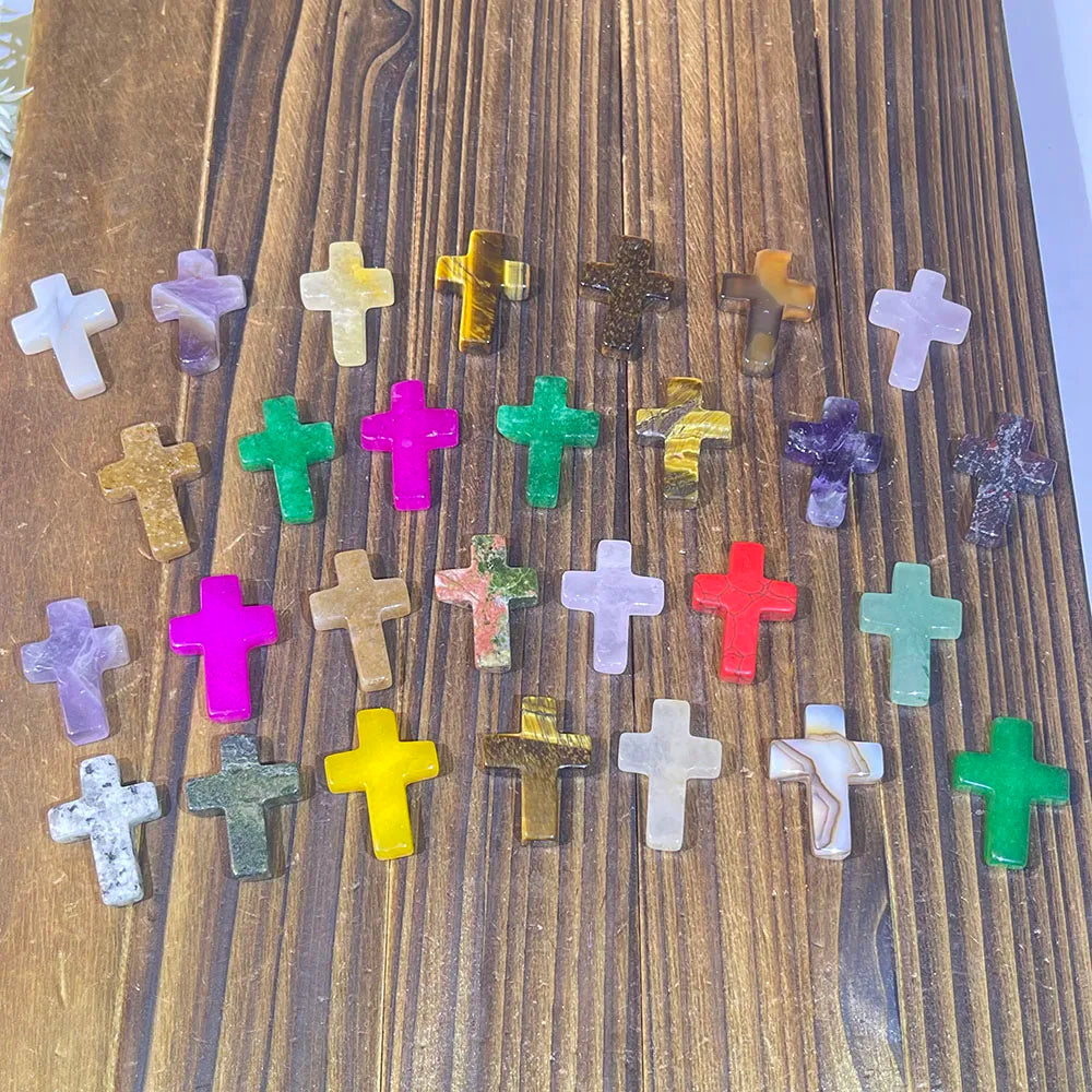 DivineGlow™ Crystal Cross – Handcrafted Spiritual Energy