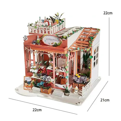 Mini Doll House Kit DIY Flower House Handmade 3D Puzzle Assembly AliExpress