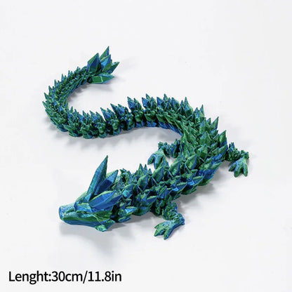 FlexiCrystal Dragon: 3D-Printed Magic in Motion Creatinglife Store