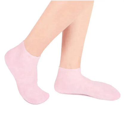 1 Pair Silicone Moisturizing Socks Exfoliating Gel Heel Socks Callus Cracked Dead Skin Remove Protector Pain Relief Foot Care WOW Beautiful Girl Store