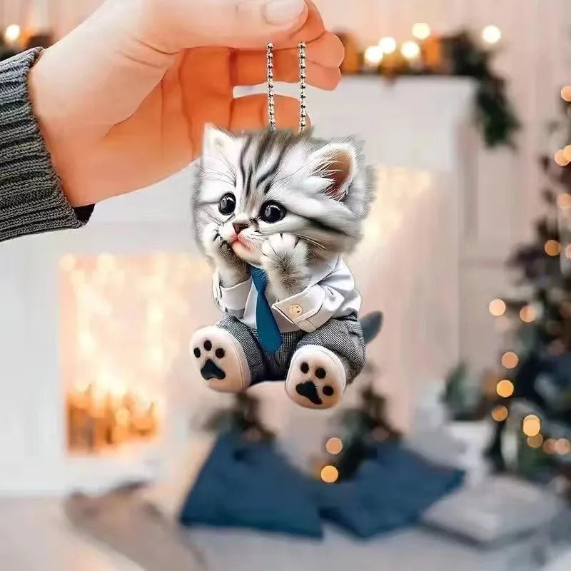 Creative Dog Backpack Keychain Pendant