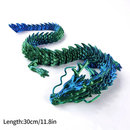 FlexiCrystal Dragon: 3D-Printed Magic in Motion Creatinglife Store