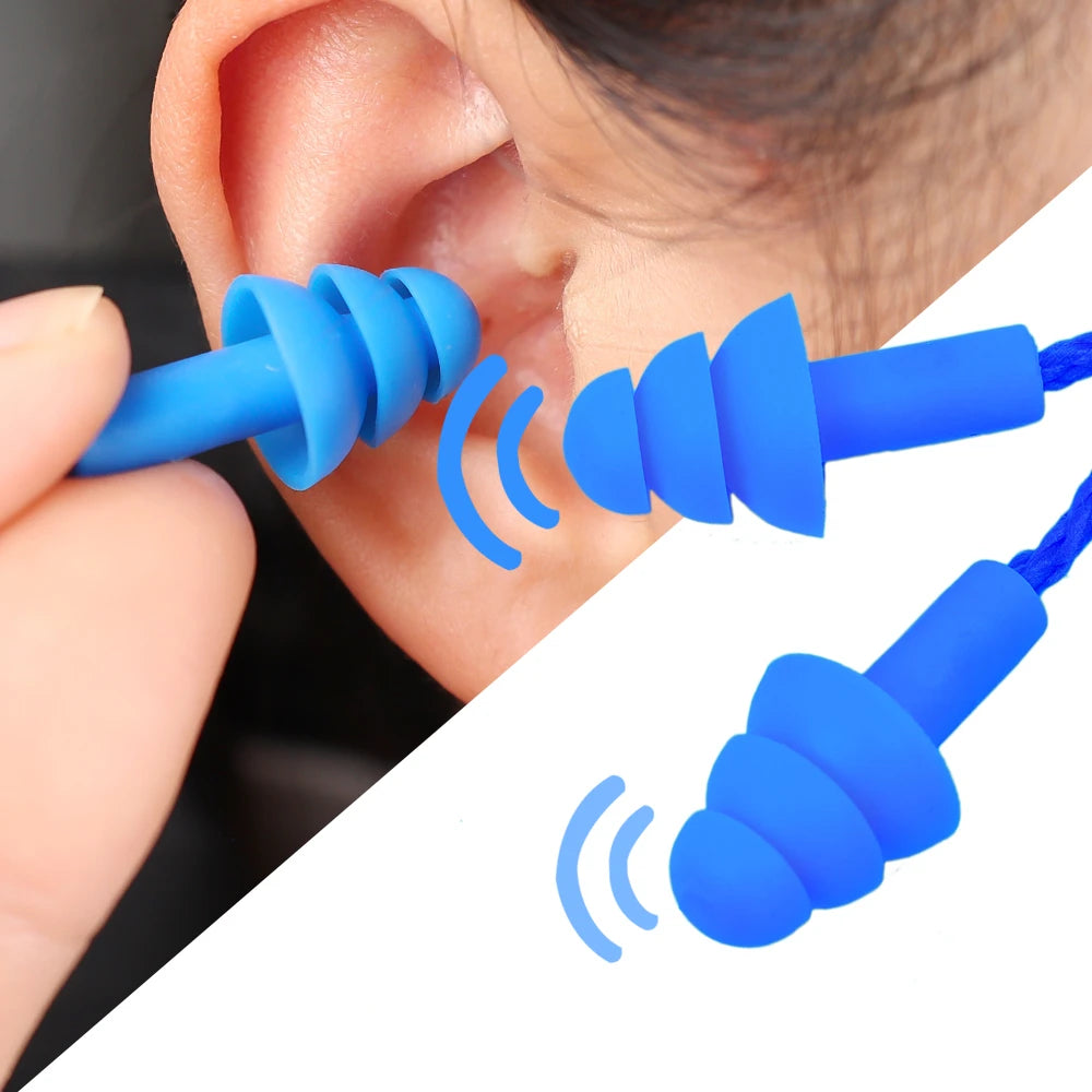 Silicone Corded Ear Plug Protector Anti Lost Reusable Hearing AliExpress