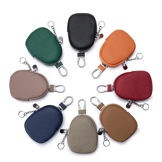 Xajzpa  New Leather Coin Purse Small Women Change Wallet Personalize Mini Key Ring Pouch earphone Storage Bag girls Gift cicicuff Official Store