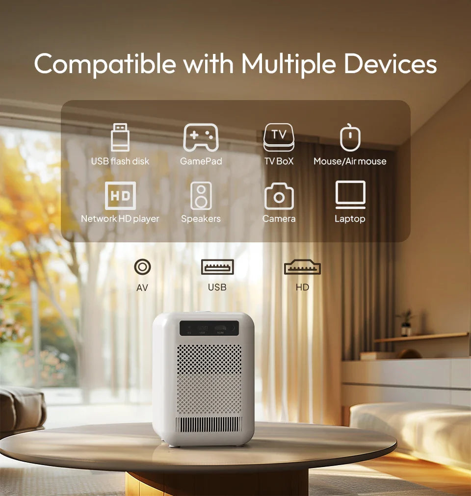BYINTEK LOVE U4 Smart Mini Home Theater Projector 4K 1080P Video Android WIFI for Smartphone Cinema South Bay Evans General Store