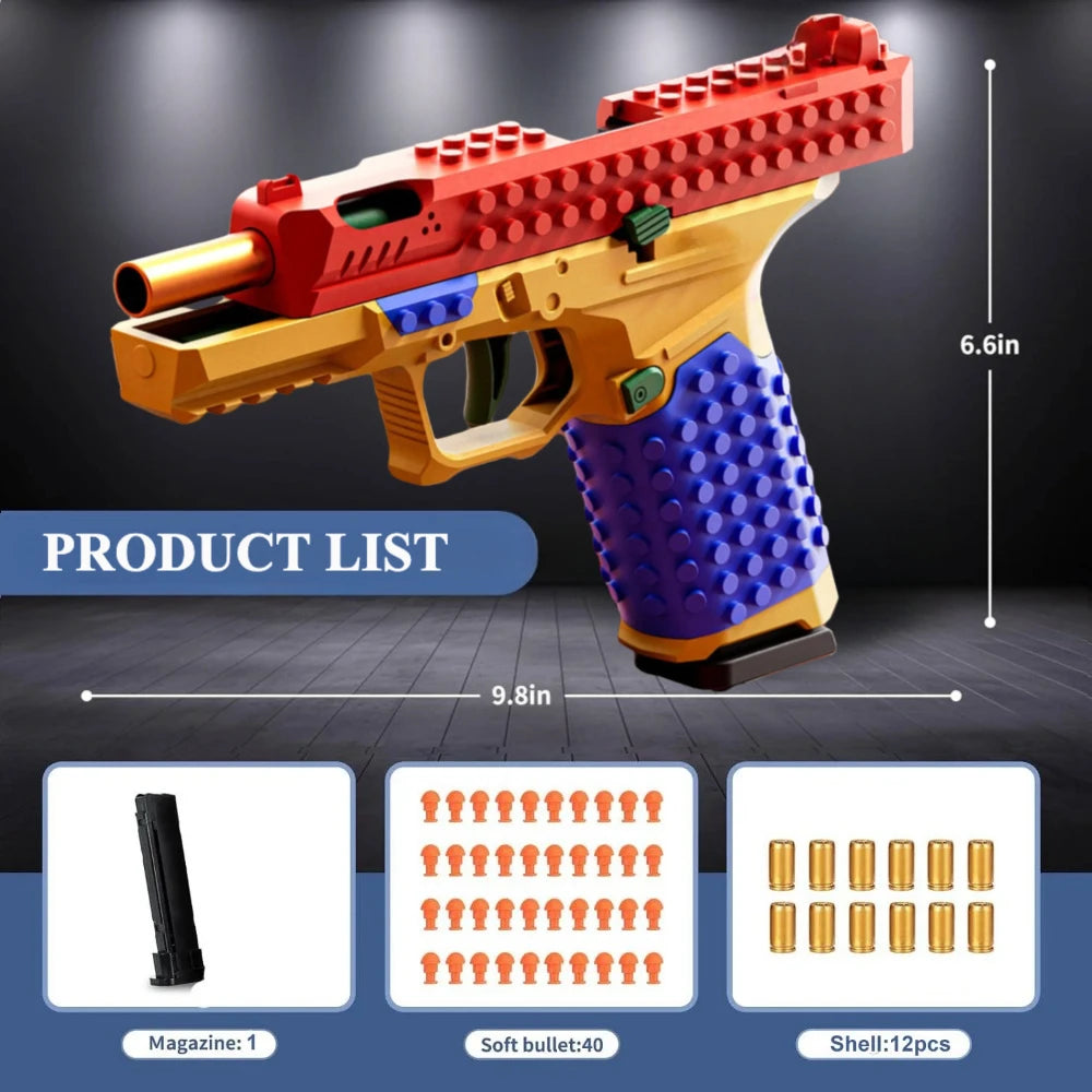 BrickBlaze™ Bláster de juguete DIY 🔥🧱 Crea tu potencia de fuego