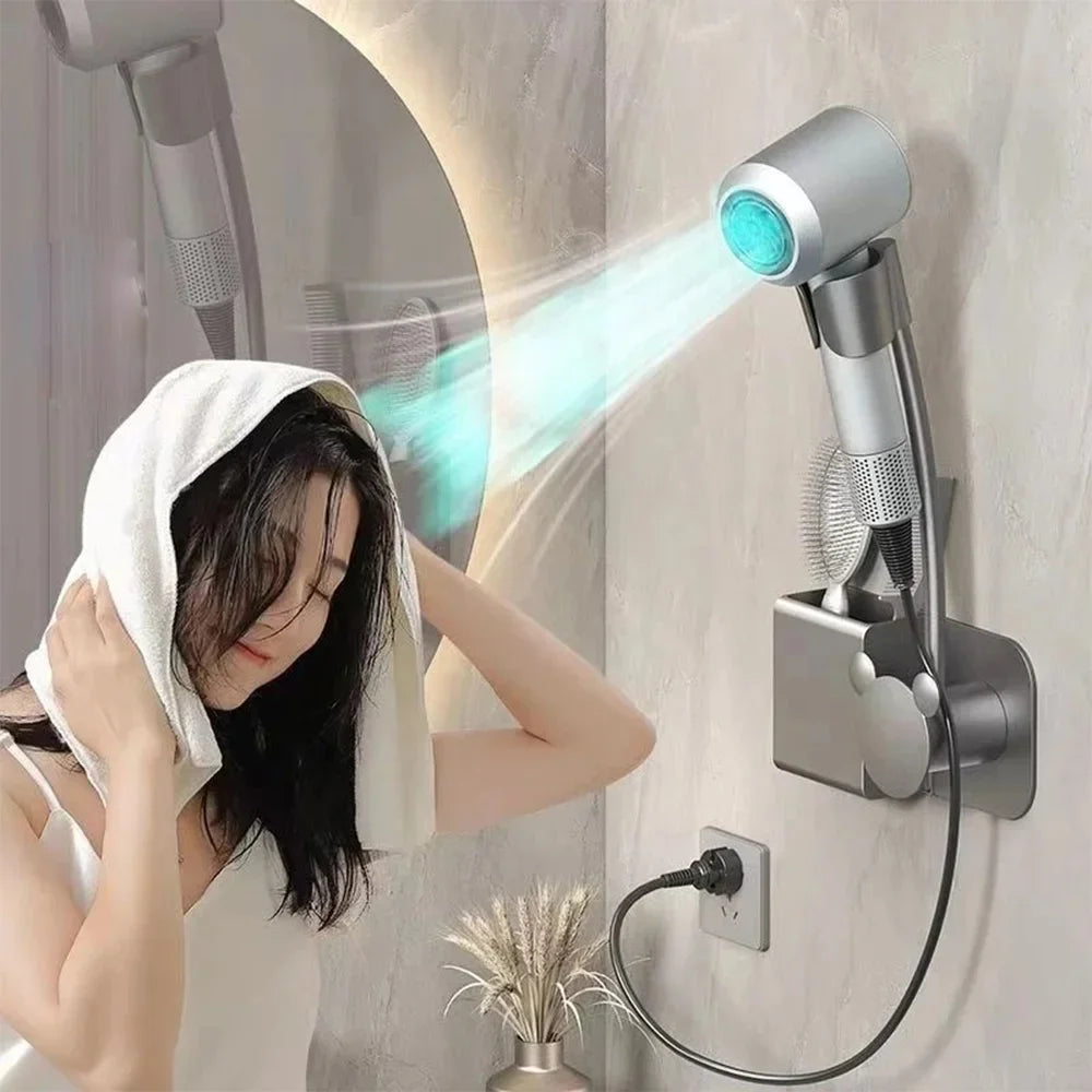 StyleSpin™ Hair Dryer Holder 💨 — 360° Hands-Free Styling