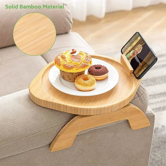 Home Sofa Arm Tray Couch Arm Clip Table Portable Couch Cup Holder Portable Snacks Drinks Remote Control Coffee Sofa Armrest Tray Kitchen Life Store Store