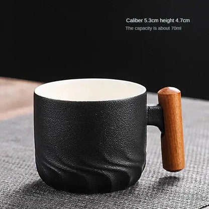 Creative Handmade Exquisite Coffee Cup Vintage Coffee Cup With Wooden AliExpress