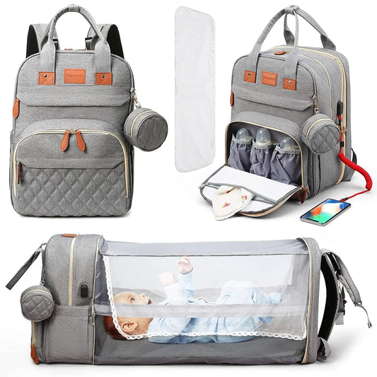3-in-1 Diaper Bag & Baby Bed YOURSChoice Store