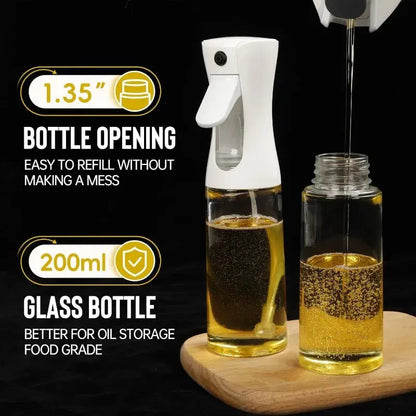 Oil Sprayer, 200ml/300ml Olive Oil Spray Bottle for Kitchen Air Fryer