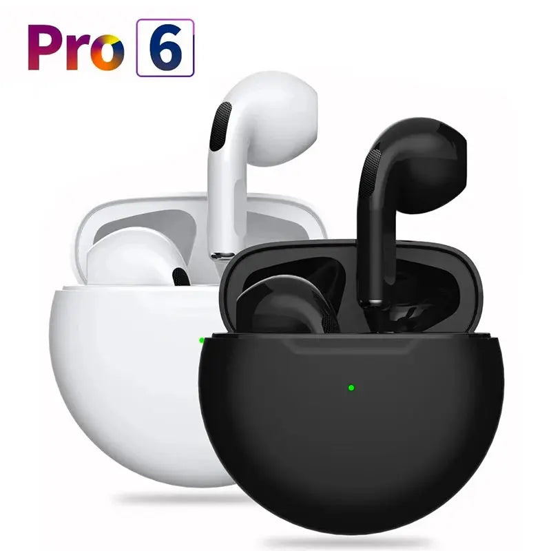 Auriculares inalámbricos Bluetooth Pro6 Auriculares TWS Mini Auriculares con