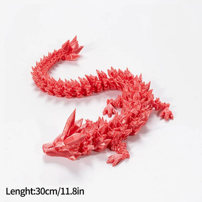 FlexiCrystal Dragon: 3D-Printed Magic in Motion Creatinglife Store