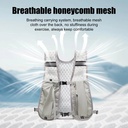 Running Water Bottle Storage Vest Lightweight  Running Vest Reflective Hydration Water Chest Pack With Phone Holder Cycling Vest