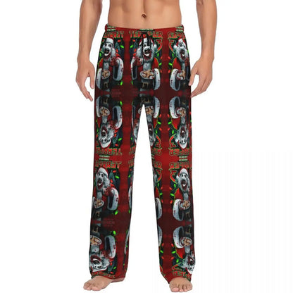 Custom Printed Horror T-Terrifiers Film Essential Pajama Pants Men Sleep Sleepwear Bottoms with Pockets