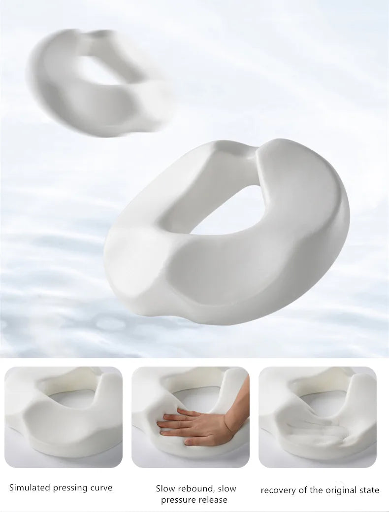 Hemorrhoid Mat Health Care Seat Cushion Sciatica Tailbone Bed Sores Donuts Shape Sitting Pain Relief Travel Office Memory Foam A Magical Treasure House Store
