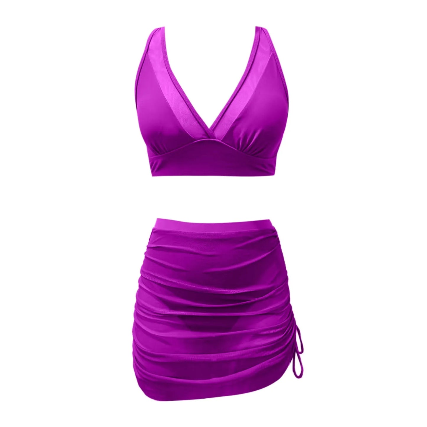 Glam Sheer Skirt Bikini Set