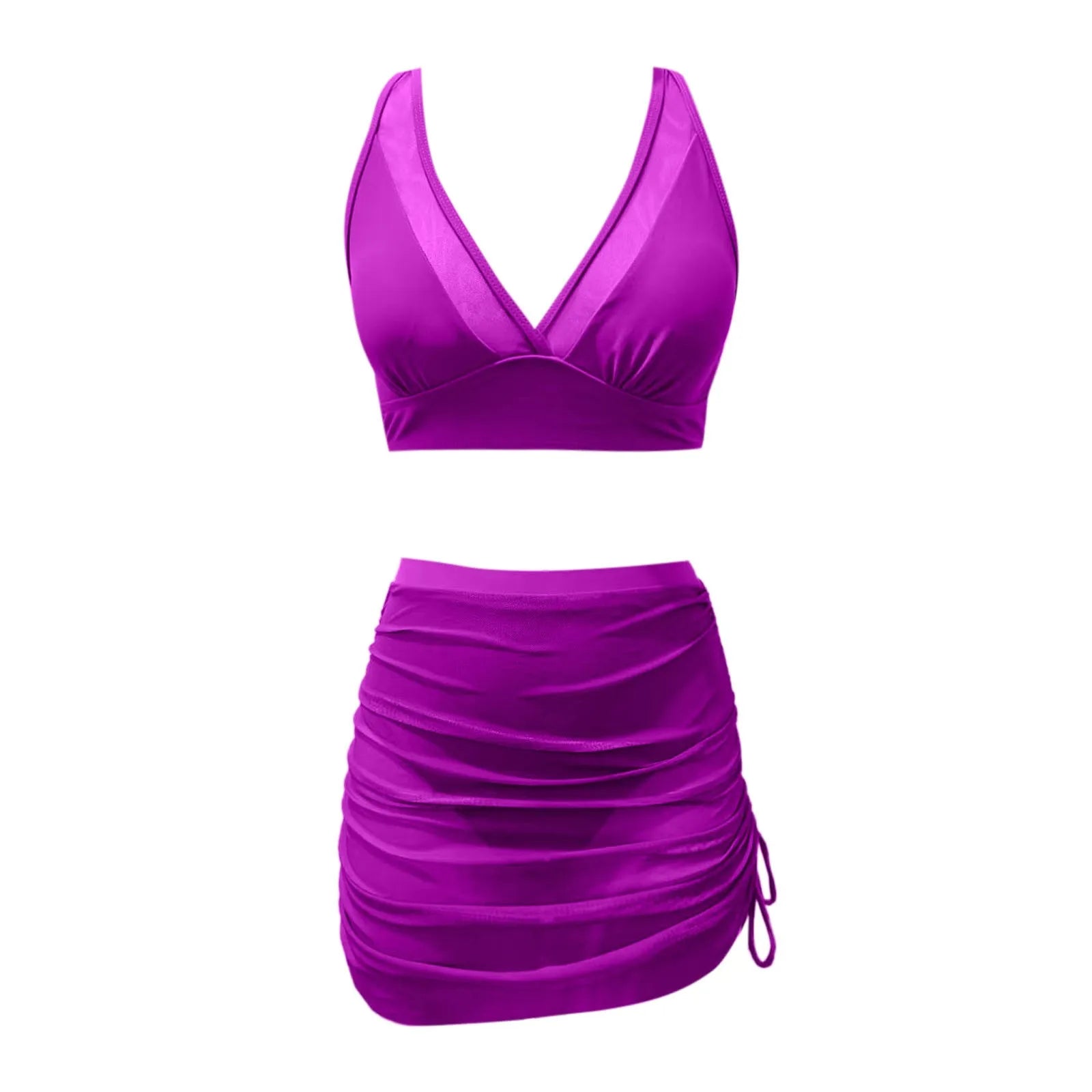 Glam Sheer Skirt Bikini Set