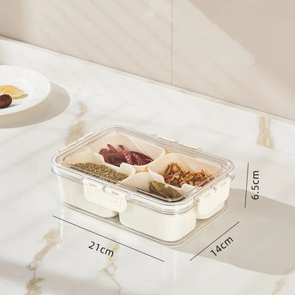 SnackSpin™ 8-Grid Serving Tray 🍿🔄 All Your Snacks, One Tray