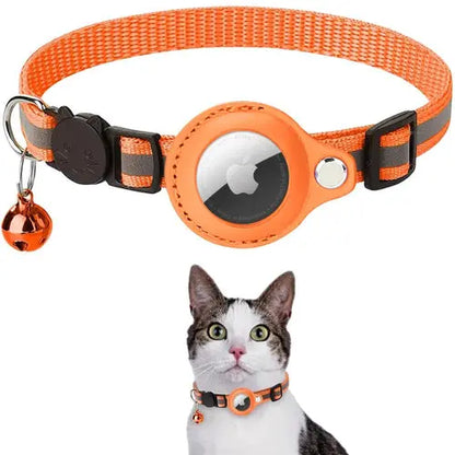 Reflective Airtag Case Collar for Cats and Dogs Yellow Pandora