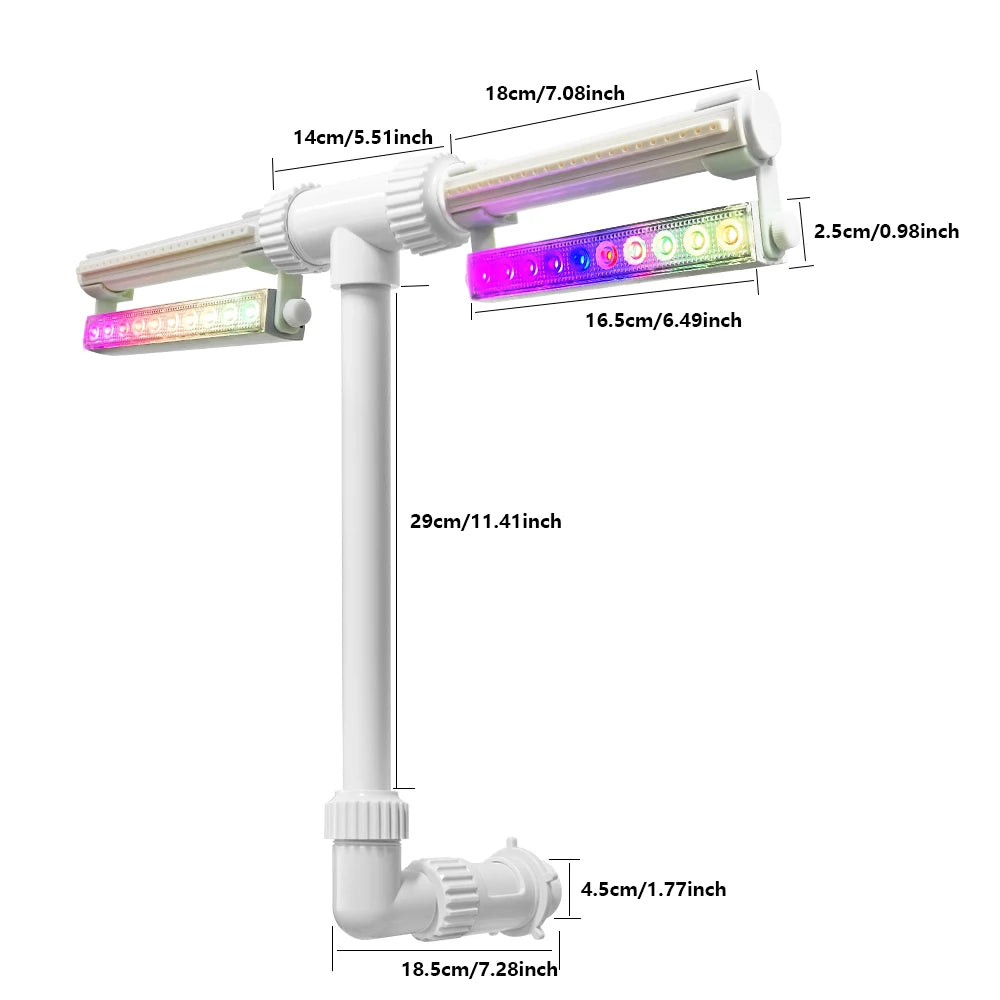 Solar Pool Fountain with 12-Color 4-Mode RGBIC LED Lights Above/Inground Solar Lights with Remote 360°Adjustable Dual Spray