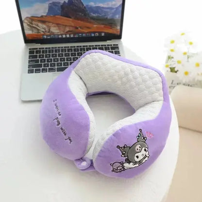Cartoon Sanrio Kuromi U-shaped Neck Pillow Protecting Cervical Pillow