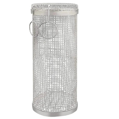 1PC BBQ Cage Rolling Stainless Steel Outdoor Grilling Basket Grill AliExpress