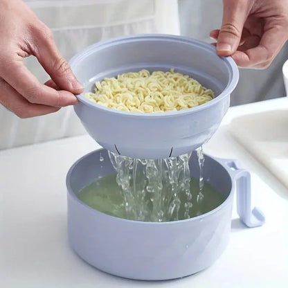 Microwave Ramen Bowl Cooker Set - Wheat Straw Instant Noodles Bowl AliExpress