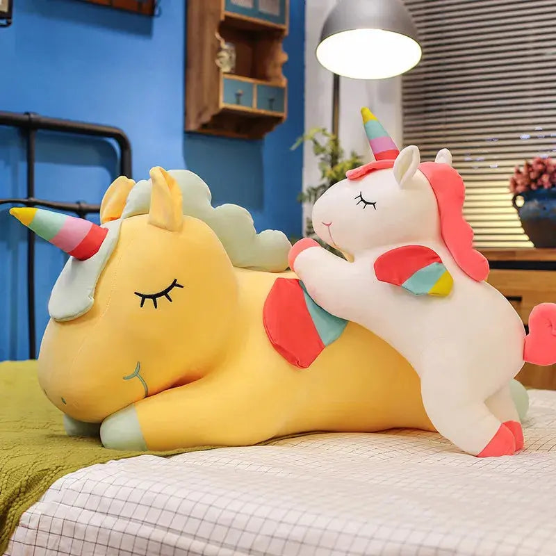 Creative Angel Unicorn Doll Cute Rainbow Pony Plush Toy Girly Heart