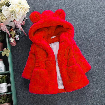 A girl's fur coat for autumn and winter Shop1103877975 Store