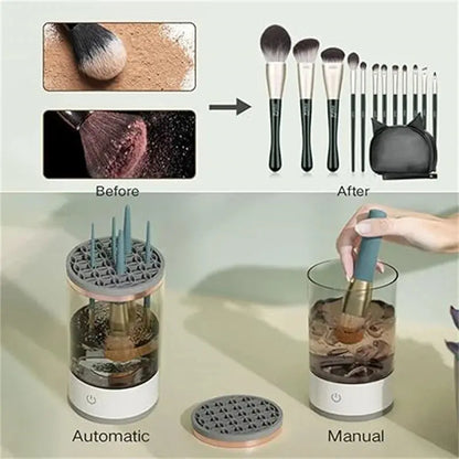Electric Makeup Brush Cleaner Cosmetic Brush Cleaner Dryer Machine Automatic USB Make Up Brushes Cleaner Spinner Storage Tools SaiMi Beauty Store