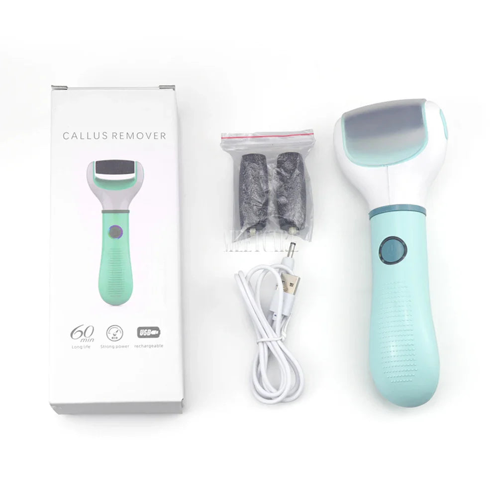 Wireless Electric Foot Grinder Pedicure Tool for Dead Skin Calluses Cracks - Waterproof Hard Skin Remover Rechargeable Foot Cleaner