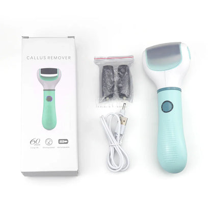 Wireless Electric Foot Grinder Pedicure Tool for Dead Skin Calluses Cracks - Waterproof Hard Skin Remover Rechargeable Foot Cleaner