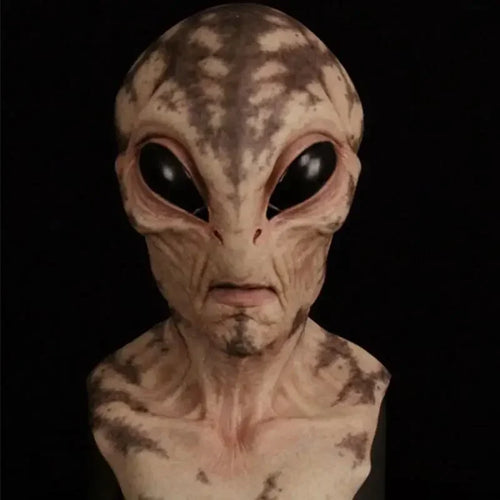 Alien Mask Headcover Halloween Alien Cosplay Masks UFO Movie Acting Headcover Latex Masques Props Kids Toys Alien Mask