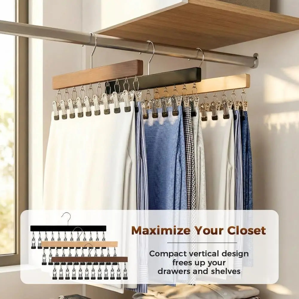 Organizador de madera HatNest™ 🎩 — Almacenamiento ordenado, fácil acceso