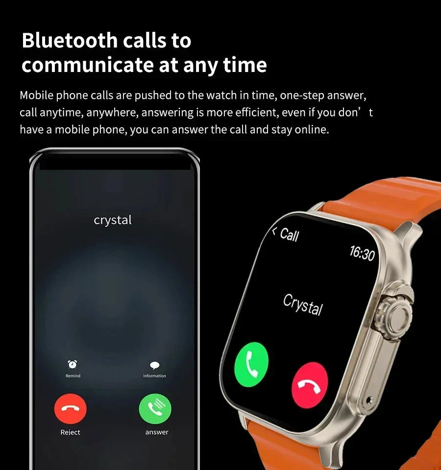 T900 Ultra Smartwatch – Bluetooth Calling, Message Alerts Heart Rate Monitor Sports Watch Shop1104002744 Store