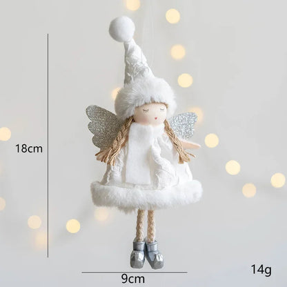 Girl With Plush Deer Antlers Christmas Tree Ornament Shop1104342847 Store