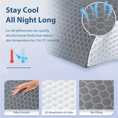 Cervical Memory Foam Pillow Pillows For Neck Shoulder Pain Ergonomic Orthopedic Sleeping Contoured Support Pillow Side Sleepers Shop1104062212 Store