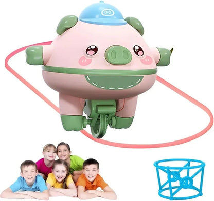 Funny Tumbler Balance Pig Gyroscope One Piece Unicycle Girl Boy Cute Novelty Tightrope Walking Black Technology Puzzle Toys BEIGNETS Toy Store