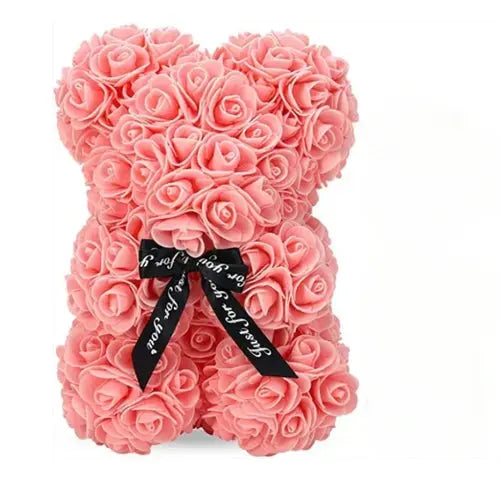 Artificial Flower Eternal Rose Teddy Bear for Mom Mother's Day
