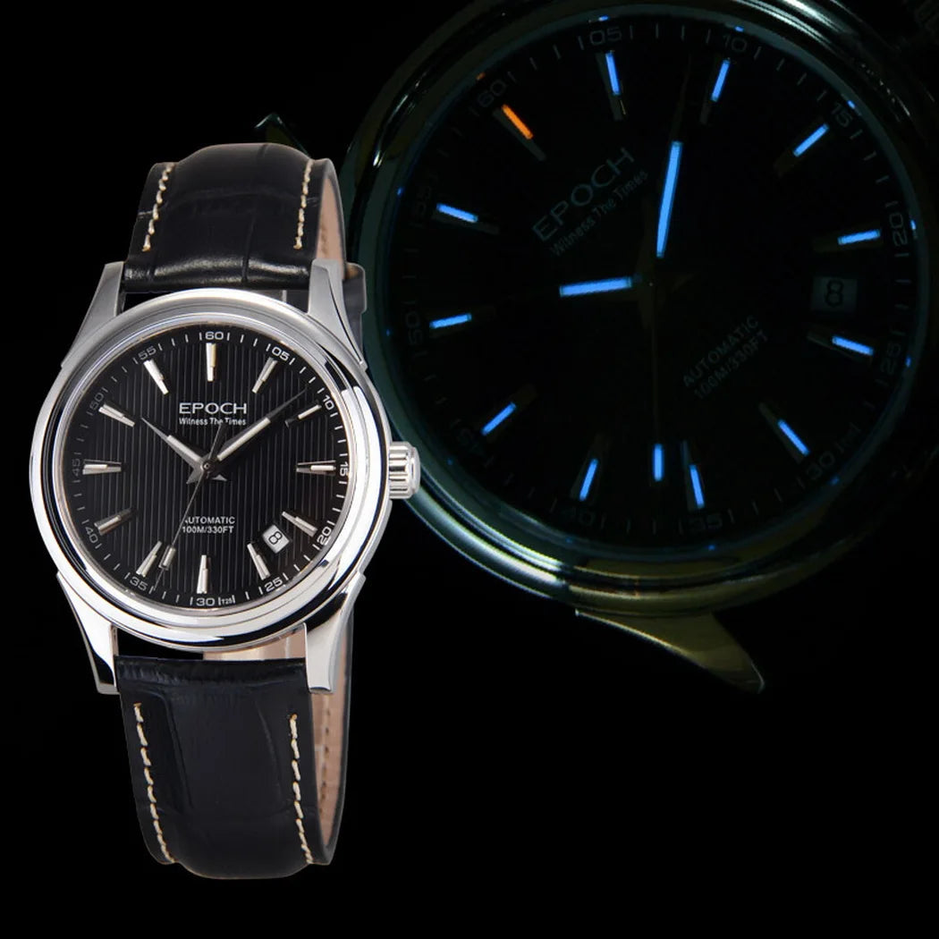 Signature - Silver Rose Gold Case with Brown Arabic Dial (Crystal Bezel) LEAIYAO Store