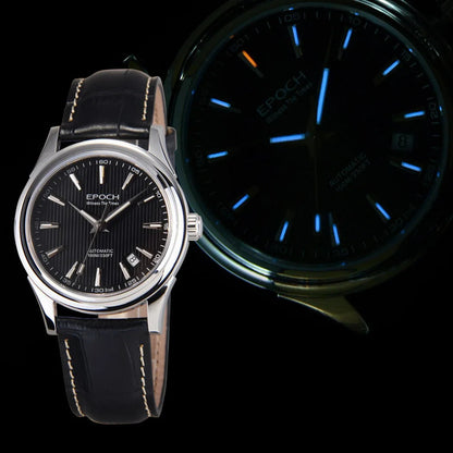 Signature - Silver Rose Gold Case with Brown Arabic Dial (Crystal Bezel) LEAIYAO Store