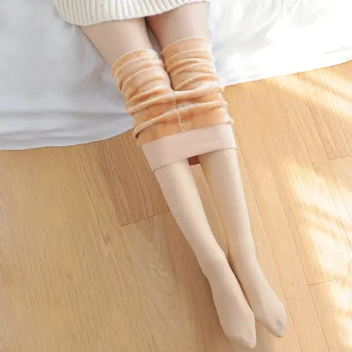  View details for Women Winter Leggings Warm Leggins High Waist Solid Color Velvet Women