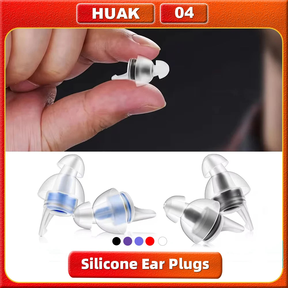 HUAK High Fidelity Earplugs - Reusable Noise Reduction Hearing AliExpress