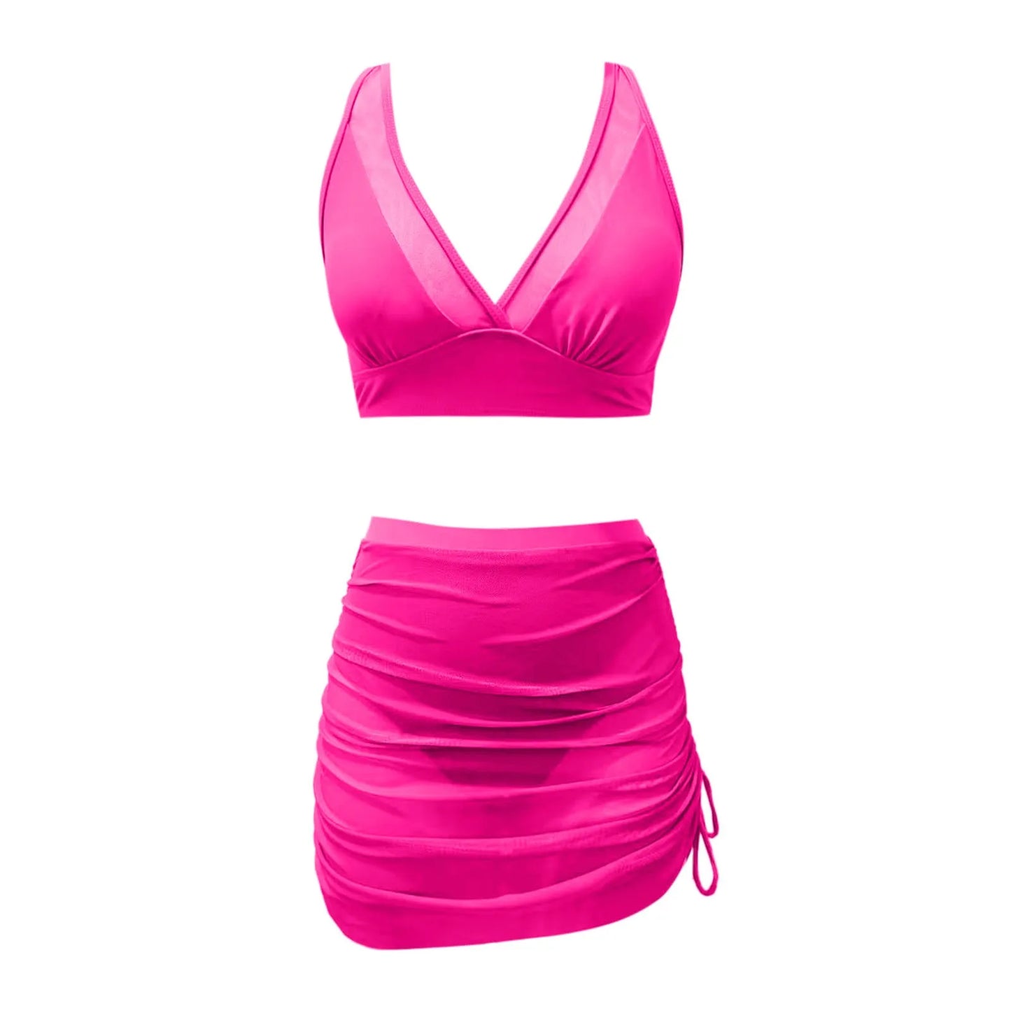 Glam Sheer Skirt Bikini Set