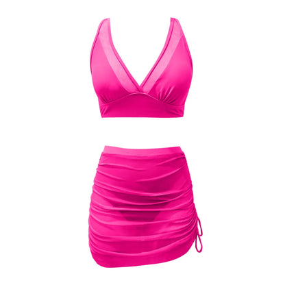Glam Sheer Skirt Bikini Set