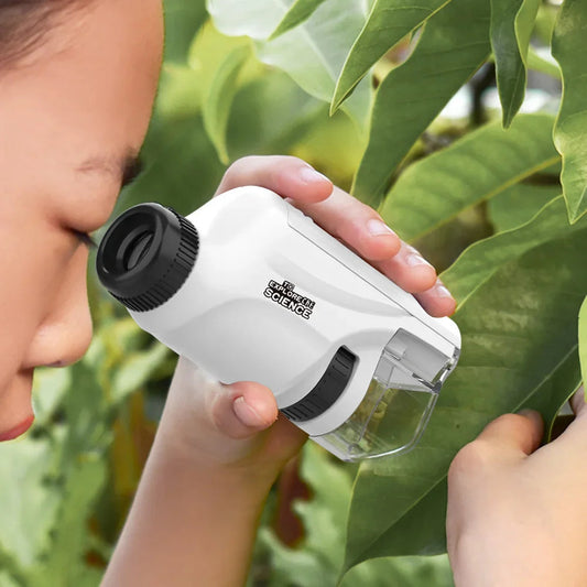 60-120x Handheld Kids Science Microscope – LED Light, Battery Powered Lab Microscope for Educational Use Shop1103843675 Store