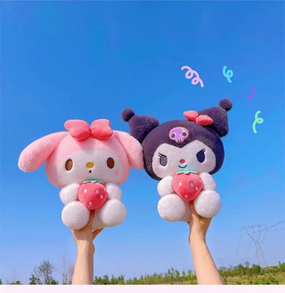 22/35cm Sanrio Strawberry Kuromi Pillow Plush Toy Girls Soft Stuffed Animal Toys Strawberry Melody Doll Gift Shop1103717545 Store